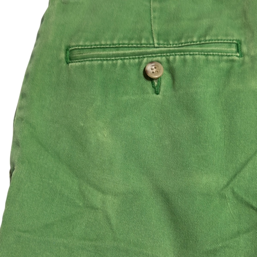 Polo Ralph Lauren Chino Board Shorts Green Mens 33 Classic Fit Cotton Preppy - Picture 5 of 8